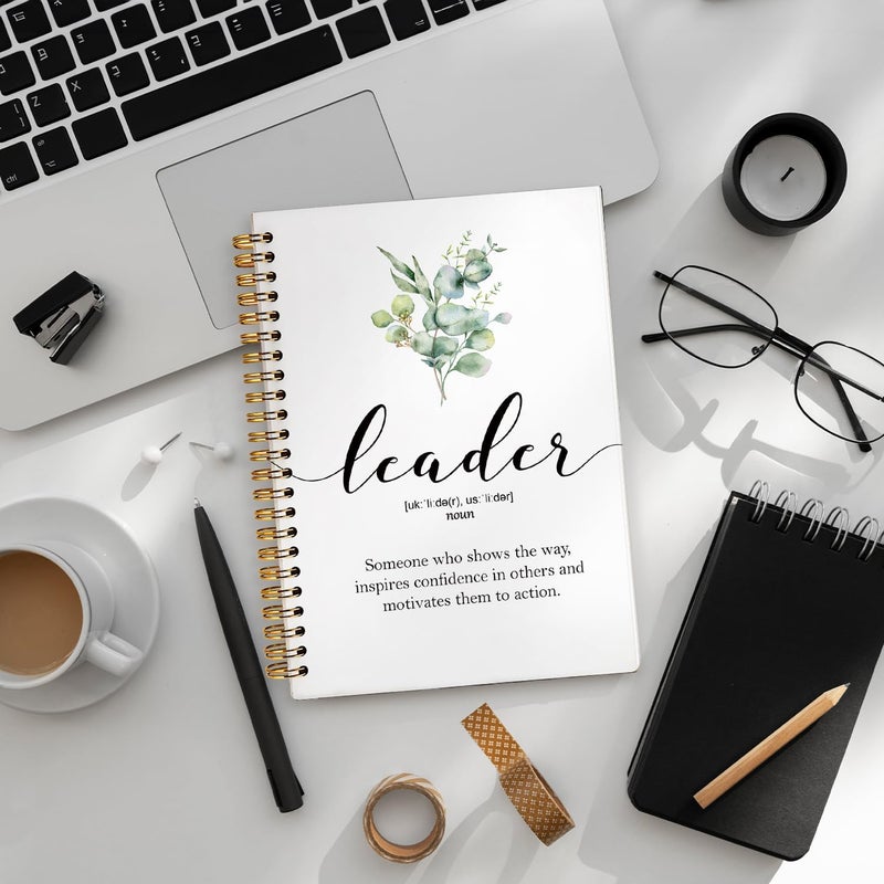 WLIANG LIANHW Leader Gifts Notebook, Appreciation Gift for Leaders, Work Notebooks for Note Taking, Work Journal for Women Men Coworkers, Leader Definition Journals for Writing,Office Spiral Notebook 5.5x8.3 Inch - Image 5